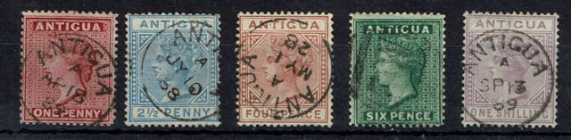 Image of Antigua SG 25/30 FU British Commonwealth Stamp